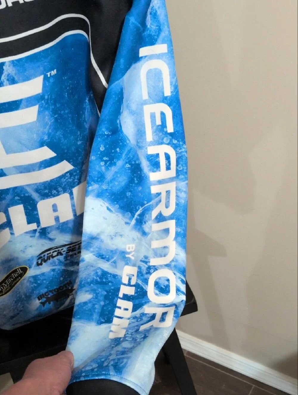 Men's CLAM Blue Logo Hoodie Top